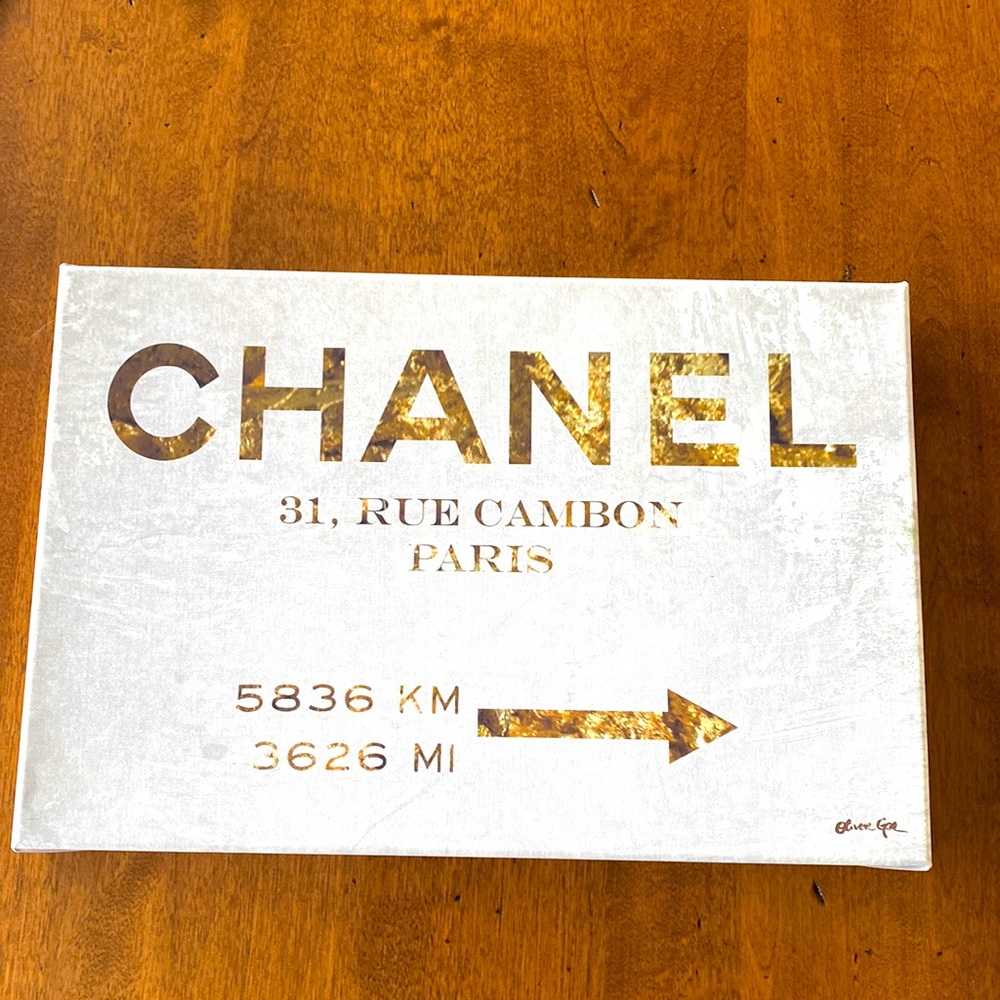Oliver Gal Authentic Chanel Painting